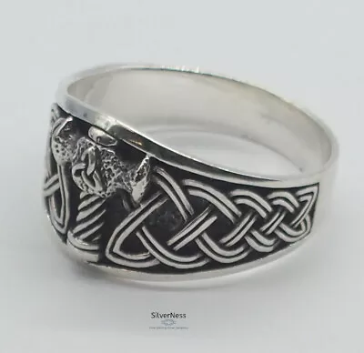 SilverNess Men's Jewellery Viking Thor Hammer Ring: Sterling Silver 925 • $52.01