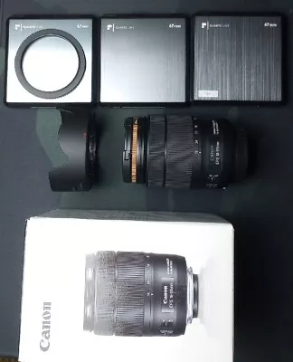 Canon EF-S 18-135mm F/3.5-5.6 IS USM PLUS PolarPro FILTERS. Used EXC • $525