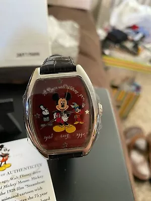 75 Years With Mickey Limited Edition Watch 3857/5000 With Sketch Book & Easel • $120