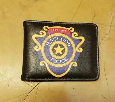 Resident Evil Wallet RPD Raccoon City Police Department Bill Bi Fold Buckle Down • $28