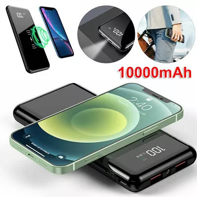 Wireless Portable Charger 10000mAh USB Power Bank LED Display External Battery • $25.92