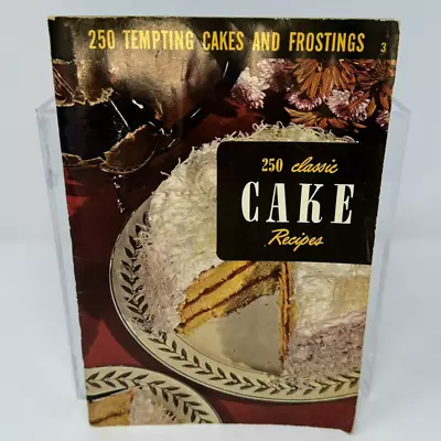 VINTAGE 1950 Culinary Arts Institute 250 Classic Cake Recipes # 3 50s • $19.99