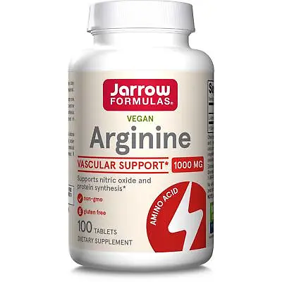 £18.88 • Buy Jarrow Formulas Arginine 1000mg 100 Tablets, Amino Acid, Cardiovascular Health