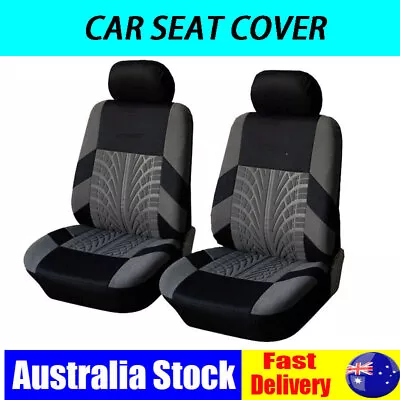 Pair Car Front Seat Covers Cushion Protector Breathable All Season For Sedan Car • $38.95