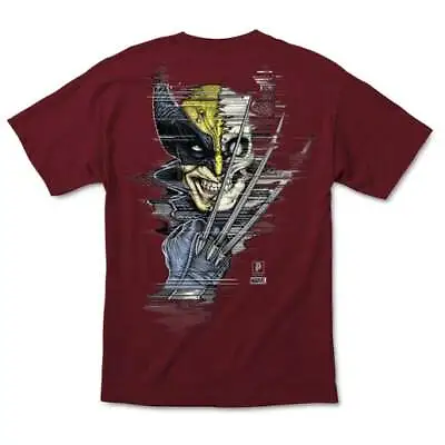 Burgundy Primitive X Marvel Wolverine Tee • $24