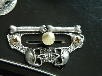 SKULL 3 Or 5-WAY BLADE SWITCH COVER  FOR IBANEZ Guitar RG Plate Ring Solid Metal • $14.95