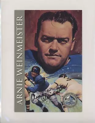 1998 NFL Hall Of Fame Signature Series Arnie Weinmester Weinmeister Auto HOF • $41.65
