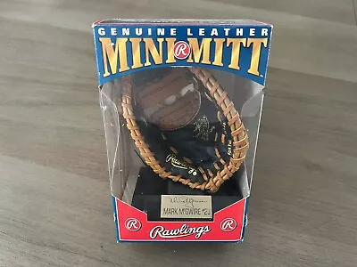 Rawlings Mini Mitt Mark McGwire #45 Genuine Leather Replica Glove 1991 • $19.95