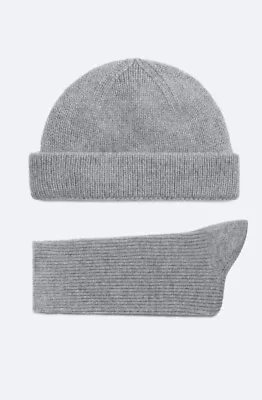 Zara Man Limited Edition Cashmere Grey Beanie Hat And Socks-BNIBRP £70 • £25