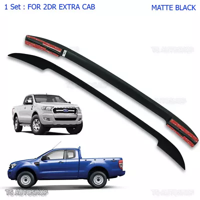 For Mazda Bt-50 Pro Ford Ranger Mk2 Wildtrak 12 - 17 2Dr Black ABS Roof Rack Bar • $243.38