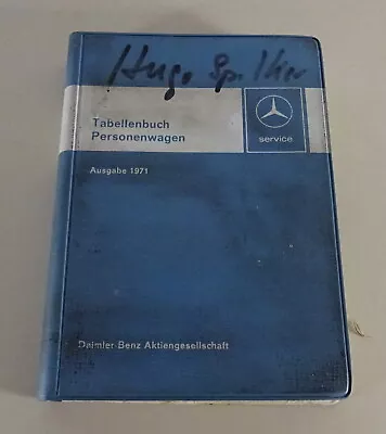 Table Book Mercedes Benz W114 115 108 109 111 112 R113 Pagode R/C107 1971 • $138.37