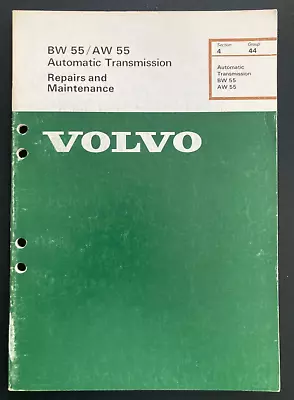 1975-1980 1981 1982 Volvo 240 Automatic Transmission BW55 AW55 Service Manual • $29.95