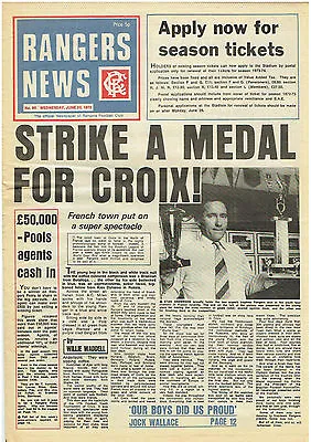 £4.99 • Buy Issue 98 Of Rangers News 20 June 1973 Glasgow Rangers  