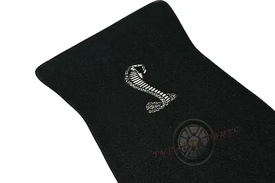 1964-68 Ford Mustang  Cobra  Floor Mats Full Set Embroidered Logo Shelby Cobra • $149.99