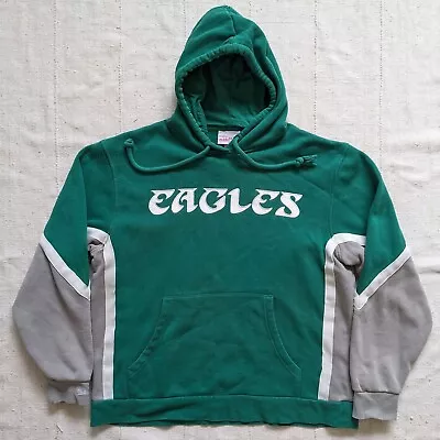 Mitchell & Ness NFL Throwbacks Philadelphia Eagles Hoodie Large Green Vintage  • $49.87