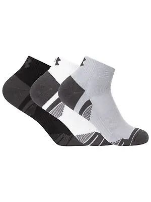 Under Armour Men's 3 Pack Performance Tech Low Cut Socks Multicoloured • £8.95