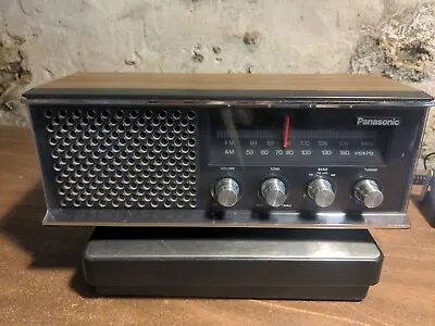 Vintage Panasonic Radio RE-6513 AM/FM Retro Desk Wood Grain  *Works • $11.47