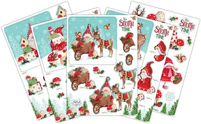 It's Snome Time Craft Consortium Christmas Die Cut Decoupage 10 Sheet Pack • £3.99