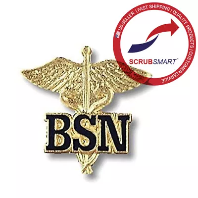 New! BSN Caduceus Bachelors Of Science Nurse Nursing Emblem Lapel Pin US Seller • $9.09