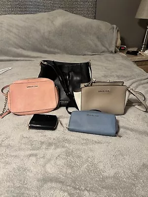 Michael Kors Lot Of Five Purses And Wallets. 3 Handbags And 2 Wallets • $198