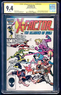 X-Factor #5 SS CGC 9.4 Bob Layton Signature Series 1st Apocalypse 1986 • $124.99