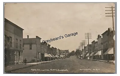 RPPC Main Street Looking North Store ELDRED PA McKean County Real Photo Postcard • $39.99