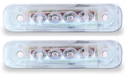 2 X JOKON WHITE LED FRONT MARKER LAMPS LIGHTS BESSACARR CAMEO CARAVAN MOTORHOME • $44.78