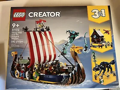 £105.40 • Buy LEGO CREATOR: Viking Ship And The Midgard Serpent (31132)