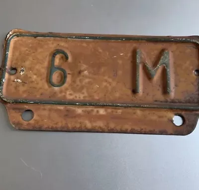 Vintage 6 M Truck 🛻 License Plate Tag Topper. Antique • $7.75