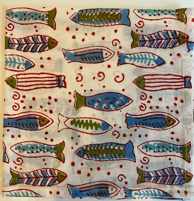 $9.99 • Buy BOHO Bandanna/Scarf 100%cotton Gorgeous Block Print Patterns 20 X20 