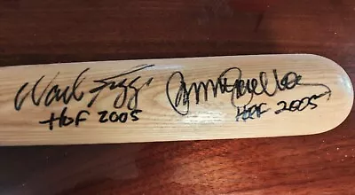 Wade Boggs Ryne Sandberg Autographed Bat HOF 2005 Inscriptions Tristar COA Rare? • $449.99