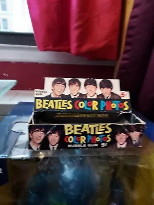   THE BEATLES 1964 Topps Gum Card Box Color Original In Amazing Condition RARE! • $495