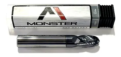 Monster 5/16  Carbide Ball Nose End Mill Stub Length AlTiN Coating 4 Flute USA • $18.99