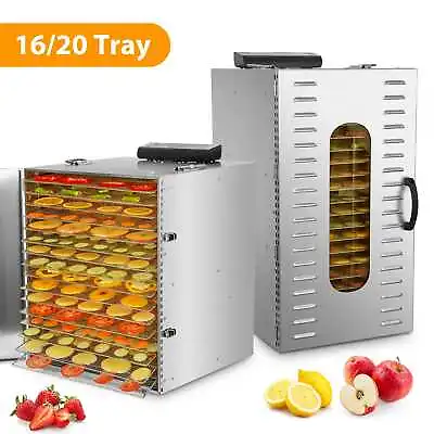 $375.59 • Buy Commercial Stainless Steel Food Dehydrator 16/20 Layers Fruit Vegetable Dryer US