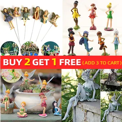 Delicate Fairy Garden Miniature Fairies Figurines Accessories For Outdoor Decor • £5.83