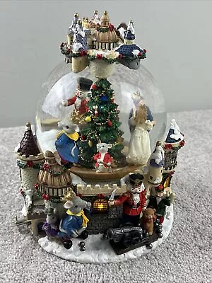 Kirkland Christmas Nutcracker Musical Rotating Light Snow Globe Waterglobe READ • $38.21