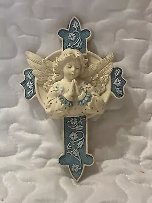 Sarah's Angels Collectible  Teresa  Wall Plaque Angel On Cross 30420 • $9.95