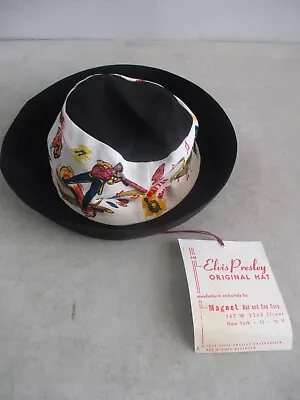 Vintage 1956 Elvis Presley Fan Club Bucket Hat With Tag Rare • $199.99