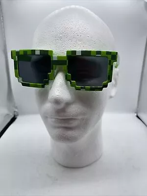 Minecrafter Square Pixel Mosaic Glasses Fashion Cosplay Sunglasses Kids Adults • $5.96