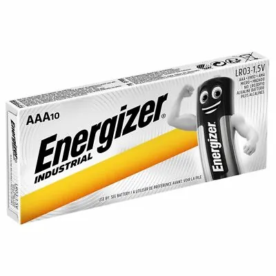 Energizer Industrial Aaa Alkaline Lr03 Professional Batteries 1.5 Volts Lot • £0.99