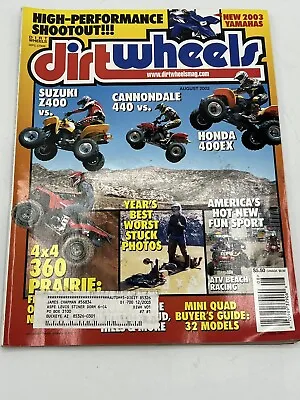 Vintage Dirt Wheels Magazine ATV August 2002 GUC • $25