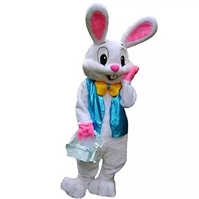 JIUYUE Easter Rabbit Bunny Rabbit Mascot Costume Adult Size Fancy Dress • $79.99