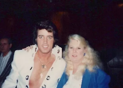 Vintage Photos Elvis Presley Impersonators With Blonde Fan 1980s • $10