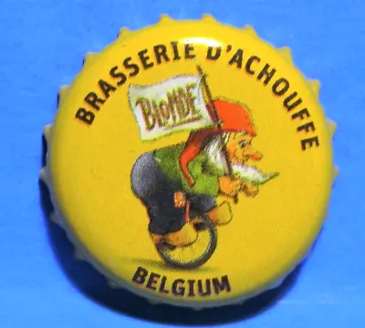 Beer Bottle Cap - La Chouffe Blond Beer - D'achouffe Brewery - Gnome - Belgium • $1.93