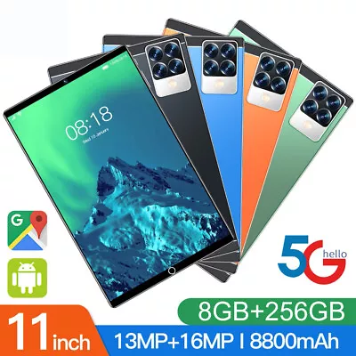 $83.88 • Buy 10.1inch Ultra-thin Tablet PC 5G HD IPS Screen Dual Card 8G+256G Android Tablet