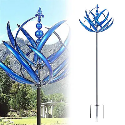 Kinetic Windmill Sculptures Unique Magical Garden Metal Wind Powered Spinner UK  • £12.99