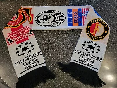 Champions League Group Scarf 97-98 Utd Juventus Kosice Feyenoord.  • £12.99