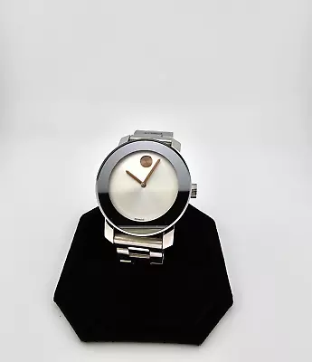 Movado Bold Women's Silver Dial Stainless Steel Quartz Watch - 3600084 • $199.99