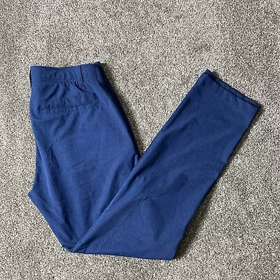 Mens 32x32 Under Armour Match Play Vented Blue Golf Pants Stretch 1347389 • $30