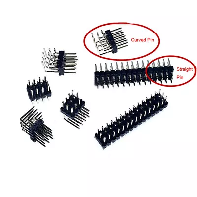 Spacing 2.54MM 3 Rows Pin 3*4/5/6/8/10/12 3*40Pin Straight Pin/Curved Pin Header • $2.39